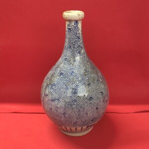 古伊万里 微塵唐草模様　徳利 酒器 時代品 骨董品