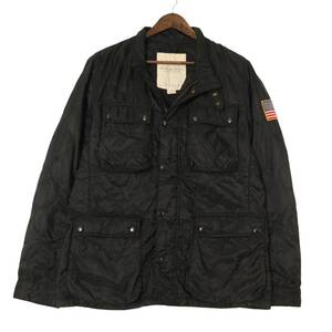 DENIM&SUPPLY RALPH LAUREN デニムアンドサプライ ラルフローレン キルティングジャケット ブラック (メンズ L) 中古 古着 A2027