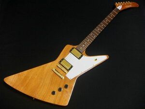 TOKYO GUITARS TXP Explorerタイプ セットネック バナナヘッド ナチュラル ゴールドパーツ 変形エレキギター