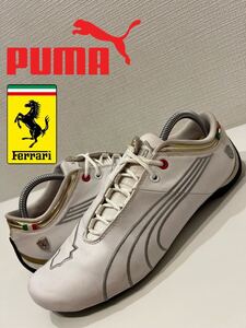 ★PUMA×Ferrari★プーマ×フェラーリ★Future Cat M1 Big SF★フューチャーキャットM1ビッグ★ドライビングシューズ★白★UK7.5★26.5cm★