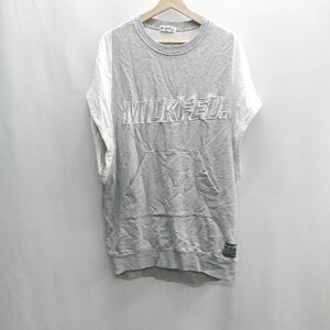 ◇ ⊂ MILKFED. ミルクフェド 綿混合 半袖 Tシャツ サイズ1 グレー系 レディース E