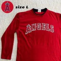 MLB ANGELS　エンゼルス　大谷翔平 ★ロンT 長袖 赤 M