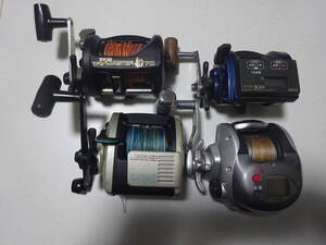 Daiwa ダイワ GS-35＋RYOBI リョービ 船 70 ＋リョービ 棚 XS 500＋リョービ 棚 XS 600 T リール まとめ 計4点セットまとめ売り ジャンク