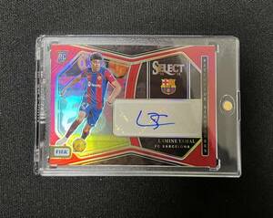 Panini Select FIFA Soccer 2023-24 Lamine Yamal RC Red Auto 直筆サインカード Pitchside Signatures FC Barcelona La Liga 