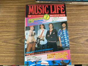 MUSIC LIFE ミュージック・ライフ1977/7：ベイ・シティ・ローラーズ：キッス：デイヴ・メイスン /MC