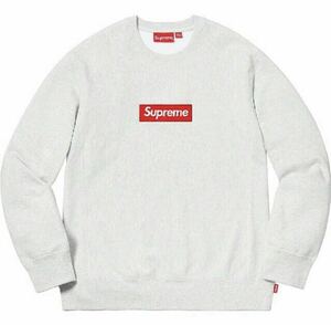 １８ＦＷ☆Supreme Box Logo Crewneck Ash Grey☆