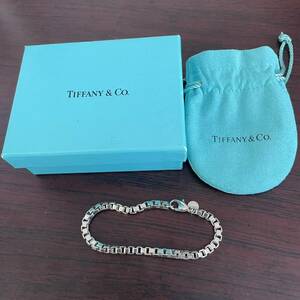 【TM0916】TIFFANY＆Co. ティファニー Sv925 刻印あり ベネチアンブレス 約16.1g アクセサリー