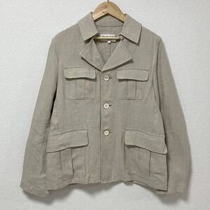 AD2001 robe de chambre COMME des GARCONS リネン100％ ジャケット ベージュ ローブドシャンブル カバーオール VINTAGE archive 4070307