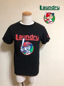 LAUNDRY ランドリー 広島カープ コラボ Tシャツ トップス サイズM 半袖 黒 日本製