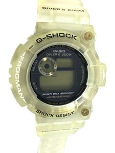 CASIO◆25周年記念/FROGMAN/ソーラー腕時計・G-SHOCK/デジタル/WHT/GW-225-7JF