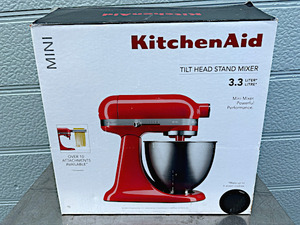 2019年製 KitchenAid キッチンエイド Artisan チルトヘッド アルチザンシリーズ 3.3L 元箱付き ミキサー 9KSM3311XBM 黒 ブラック