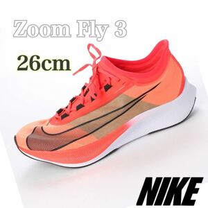 【即・完売人気カラー】Nike Zoom Fly 3 ナイキ ズーム フライ 3 ランニング(AT8240-601)オレンジ26cm箱あり