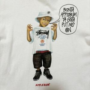 【美品】APPLEBUM×STUSSY ボーイズTシャツ