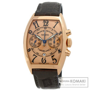 FRANCK MULLER フランクミュラー 8880CCCDT カサブランカ クロノグラフ 腕時計 K18ピンクゴールド 革 メンズ 中古