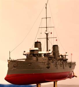 雅工房製1/500日本海軍装甲巡洋艦「春日」（ケース付）