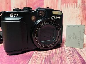  美品 Canon PowerShot G11 PC 1428 キャノン デジタル IS デジカメ ブラック