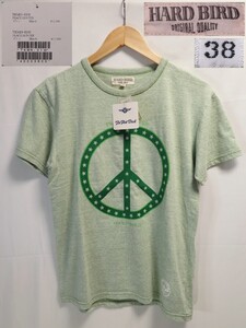 新品★38インチ【Flat Head/フラットヘッド/HARD BIRD】定価11000円/PEACE HUNTER【ゆうパケットなら送料無料】Tシャツ/日本製/グリーン★