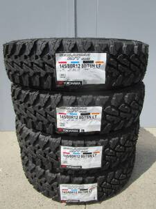 ■全国送料込み■ヨコハマジオランダーMT■145/80R12LT 80/78N■新品４本セット■軽トラ軽バンエブリイキャリイハイゼットバモスNバン