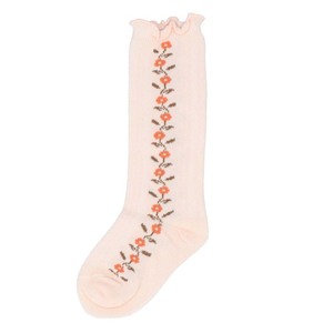 ☆ ライトピンク ☆ Mサイズ（11～13cm） ☆ キッズ ソックス 春秋 sesocks8042 靴下 キッズ 女の子 ハイソックス ソックス ベビー くつ下