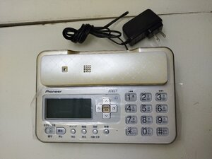 ★Ｍ★ Pioneer　デジタルコードレス電話機 ホワイト白 　TF-VR80WE1 中古品　Ａ2303-09