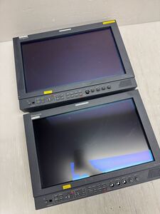 2台セット　IKEGAMI HLM-1711WR 17型HDTV/SDTV対応マルチフォーマットLCDカラーモニタ