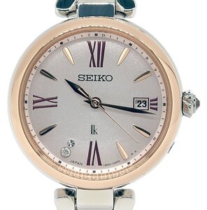 ★箱保付！極美品！SEIKO セイコー LUKIA ルキア SSQW082 1B32-0BK0 グロウ メタルバンド ソーラー電波修正 レディース★