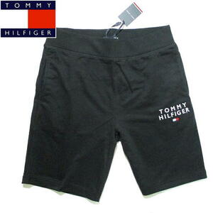 新品 未使用▼ トミーヒルフィガー　スウェットショーツ　ハーフパンツ　黒　Mサイズ　TOMMY HILFIGER　メンズ　ブラック　ショートパンツ