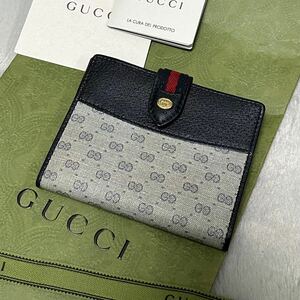 GUCCI 折り財布　オールド　インターロッキング　マイクログッチ　GG