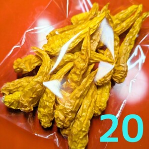 乾燥 黄金唐辛子 20本