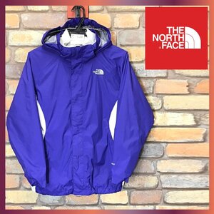 ME7-438★USA正規品★防風 防水★【THE NORTH FACE】HYVENT 3WAY ナイロンジャケット＋フリースジャケット【ユース L 150】青紫色 刺繍ロゴ