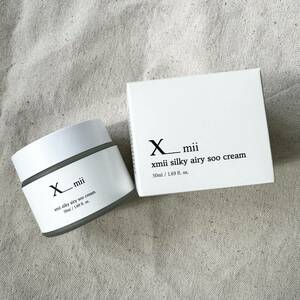 送料無料 未使用 xmii 保湿 水分クリーム50ml / 乾燥肌 混合肌 敏感肌 鎮静 /低刺激 / ヒアルロン酸 / シカ / パンテノール / 韓国コスメ