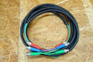 ◎CANARE ( カナレ ) /V3-3C BNC-BNCケーブル 5m 75Ω Coaxial Cable/同軸ケーブル・ブラック 中古◎C59