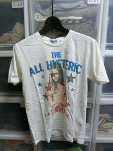 HYSTERIC GLAMOUR THE ALL HYSTERIC Tシャツ S ダーティホワイト #0204CT05300 ヒステリックグラマー