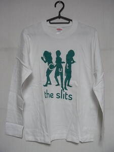 即決★新品★長袖バンドＴシャツ★スリッツ★THE SLITS★CUT/ホワイトボディ×グリーンプリント★S/M/L/XLサイズ対応可能/ポストパンク関連