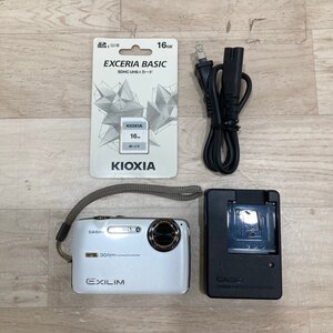 現状品 CASIO カシオ デジタルカメラ HI-SPEED EXILIM EX-FS10 ホワイト[D2631]