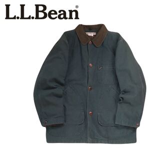 美品 80s 90s 当時物 L.L.Bean 中綿ライナー ダック地 ハンティングジャケット ワークジャケット カバーオール メンズM ビンテージ 2412270