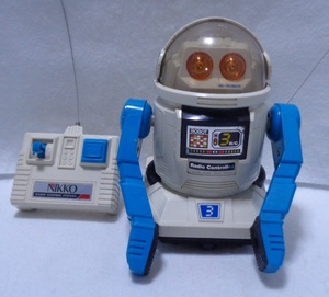 ★レトロ☆TOY★珍品「NIKKO 1984 トッポくん 約11cm×16cm×12cm ラジコン ロボット 動作確認済」ビンテージ 昭和レトロ 当時物 現状渡し