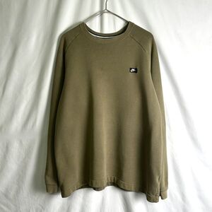 00s NIKE ギミック スウェット プルオーバー シャツ XL クルーネック テック バック ポケット ナイキ オールド ビンテージ