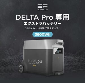 【新品/送料無料】 Ecoflow DELTA Pro専用エクストラバッテリー
