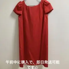 レディースフォーマルTIARA ドレス朱色Mサイズ（新品で3万で購入）