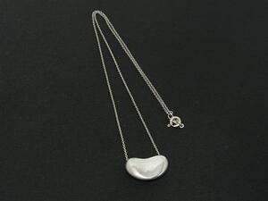 1円 TIFFANY＆Co ティファニー エルサペレッティ ビーン SV925 ビッグ ネックレス ペンダント アクセサリー シルバー系 FJ3799