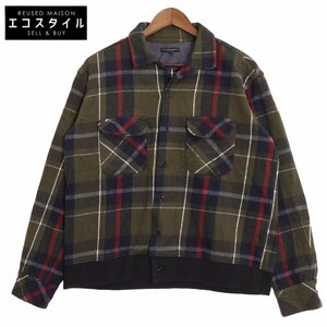 Engineered Garments エンジニアードガーメンツ オリーブ コットン クラシック チェックシャツ オリーブ S トップス コットン メンズ 中古