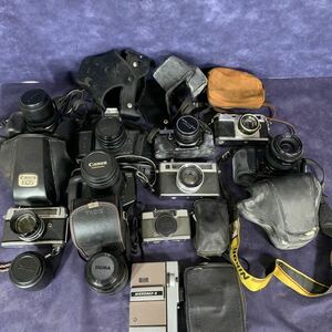 【1円〜スタート】カメラ　レンズ　まとめ売り　Canon Nikon KYOCERA 一眼レフカメラ　フィルム式カメラ　現状品