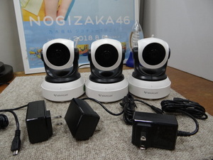 kh00540 防犯カメラ ワイヤレス C24 VStarcam 3台　本体のみ　電源OK　