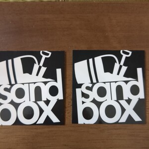 sandbox　サンドボックス　ステッカー　2枚　スノーボード