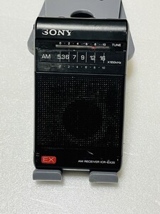 SONY ポケットラジオ AM RECEIVER ICR-EX25稼動品★