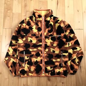 ★初期★ ボア ジャケット Orange camo Sサイズ a bathing ape BAPE Boa Jacket エイプ ベイプ アベイシングエイプ ブルゾン NIGO i5101