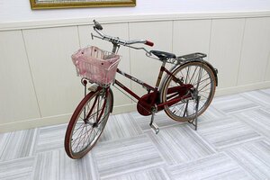 閉店の自転車屋さんから！激レア！希少！当時物 昭和レトロ 子供？女子用 未使用？丸石自転車 インテリア 現状ジャンク-4