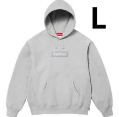 Supreme Box Logo Hooded Sweatshirt Grey