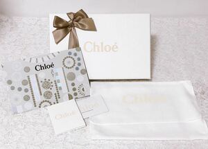 クロエ「Chloe」長財布用空箱・保存袋のセット(3019) 正規品 付属品 内袋 布袋 BOX しおりあり